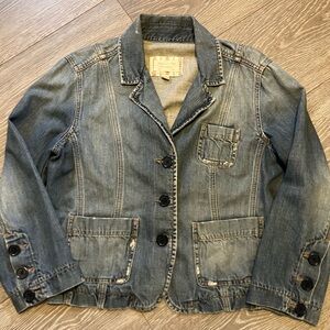 Y2K Abercrombie & Fitch Tailored Denim Blazer